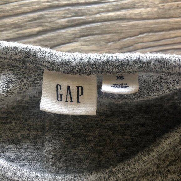 GAP Knit Trapeze Swing Tank Dress in Marled Gray Size XS - Picture 4 of 4